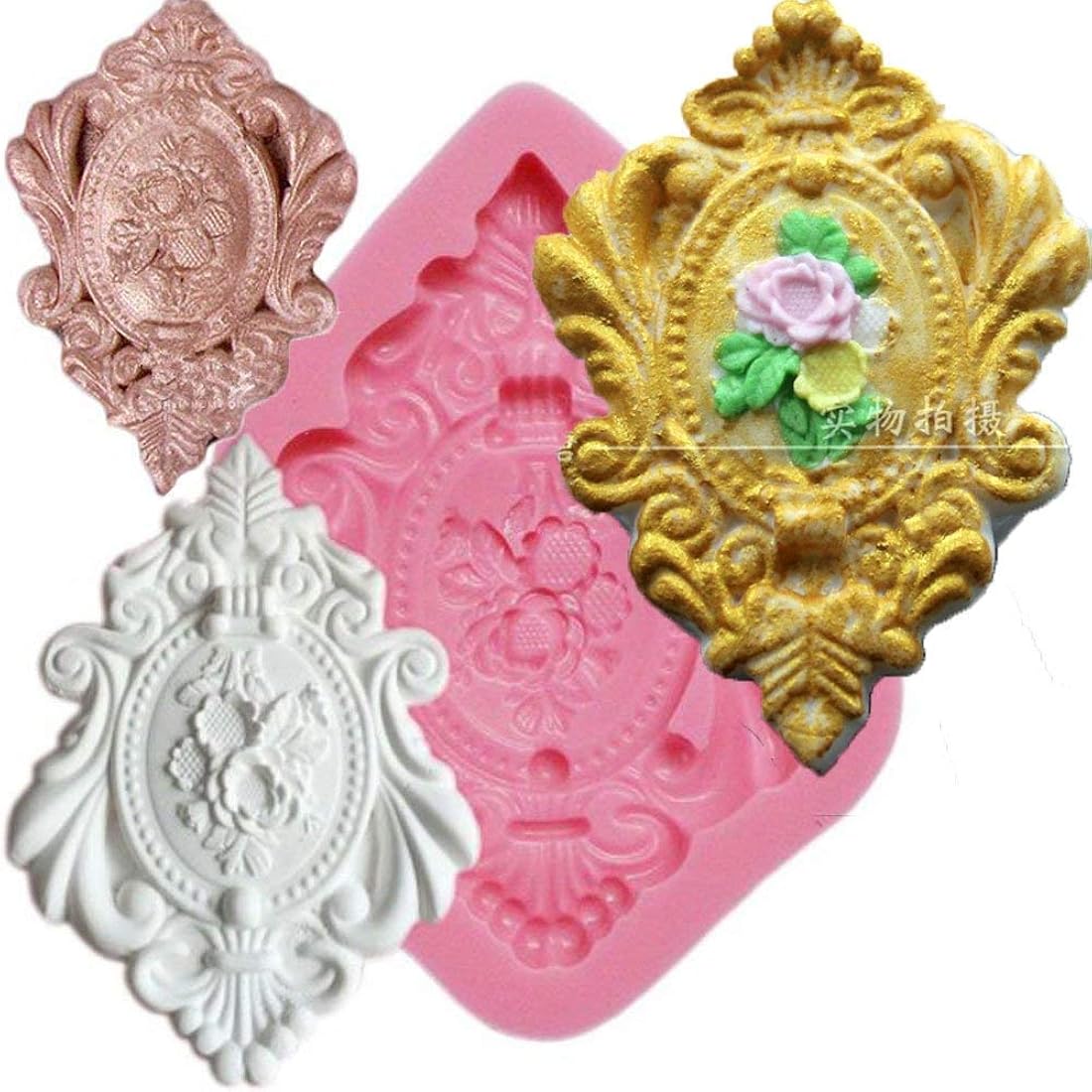 Anyana Molde de silicona Cameo para pastel decoración