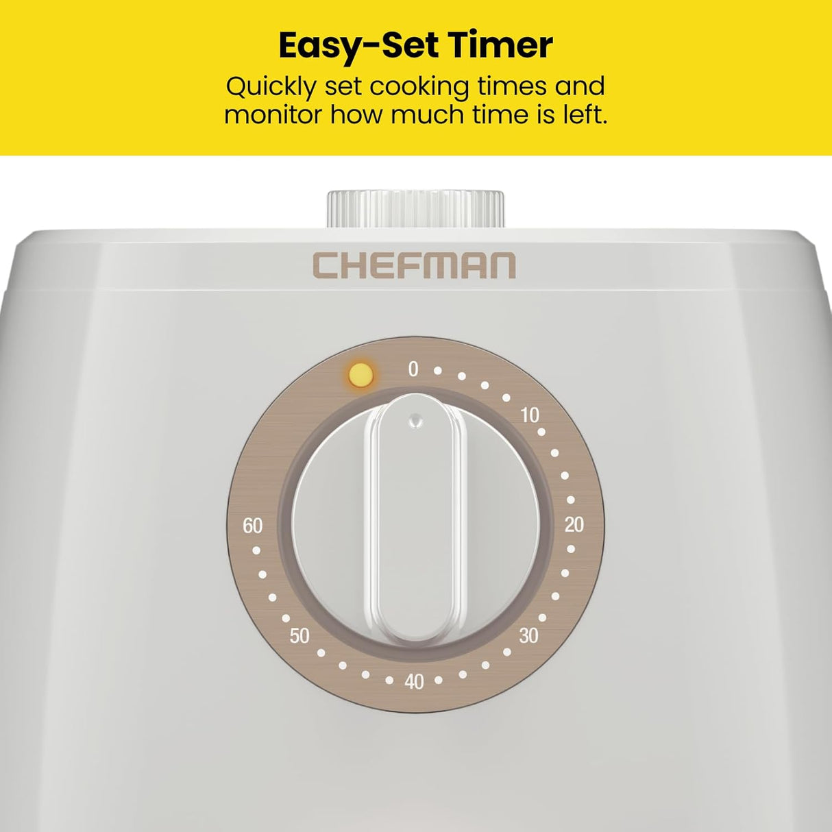 Freidora de Aire Chefman TurboFry 2qt, Saludable, Timer 60min