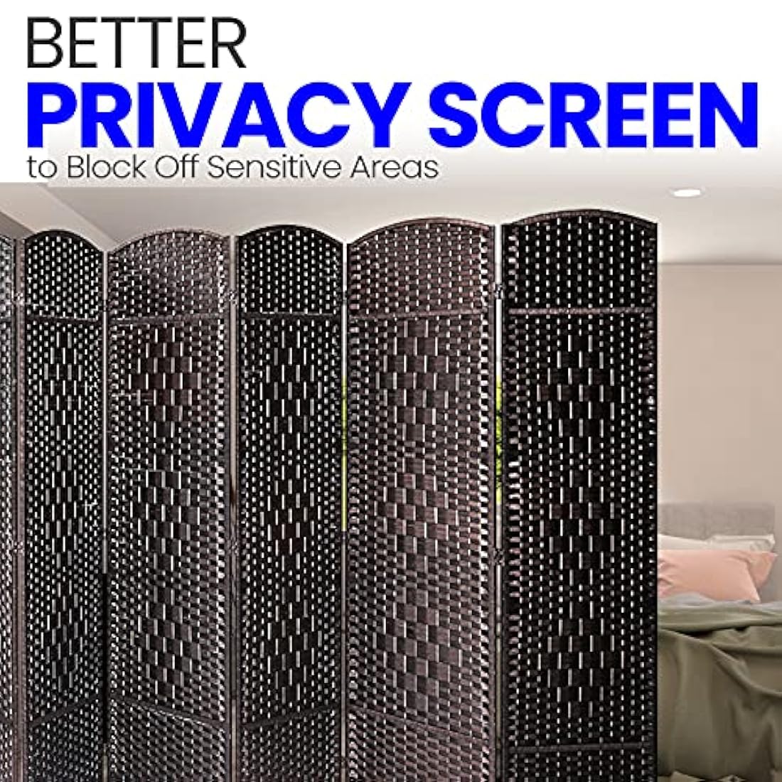 Divisor de habitación de 8 paneles SERENELIFE SLRDX89