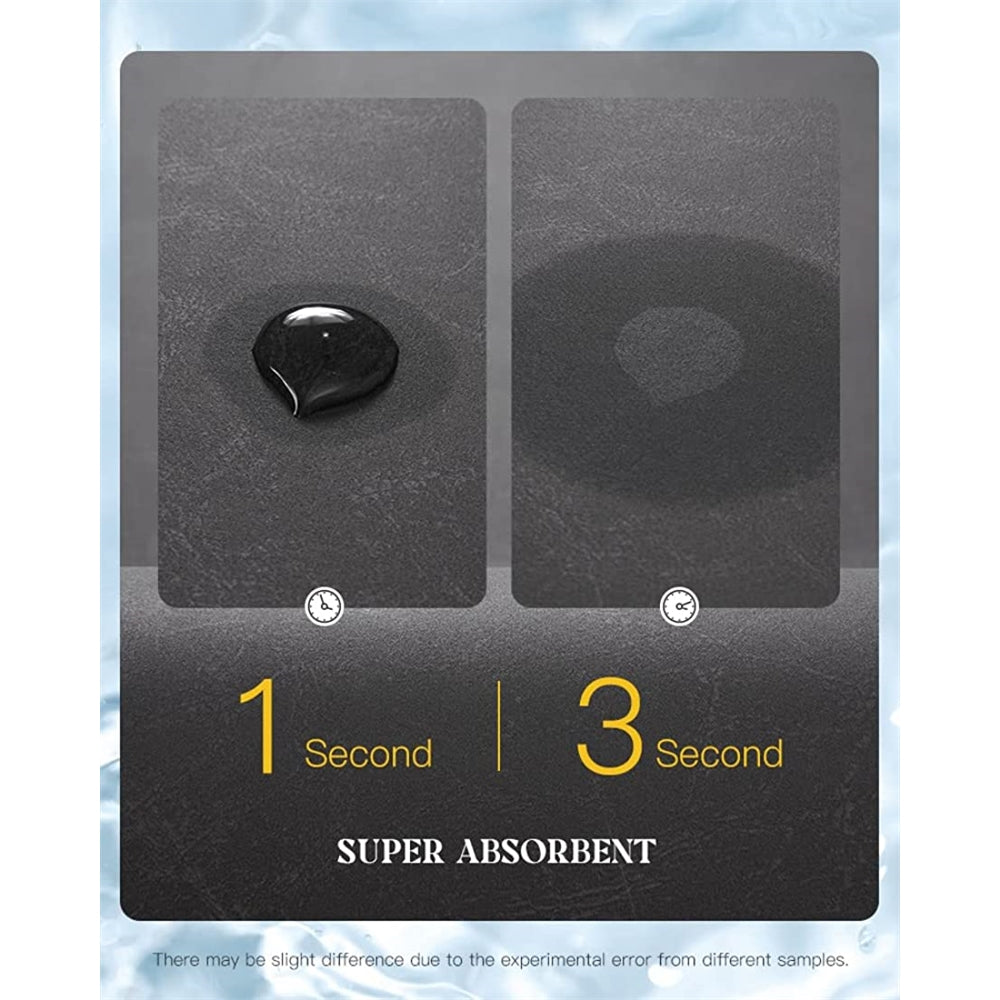 Tapete de baño, antideslizante, súper absorbente, Gris