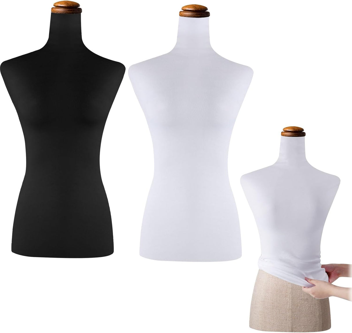 Cubierta de Maniquí Superior Peryiter, Tela Suave y Elástica