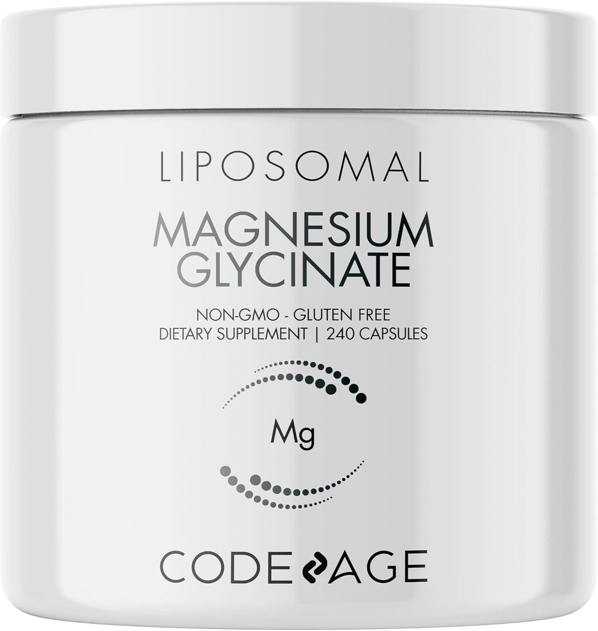Suplemento de glicinato de magnesio liposomal 240 unidades
