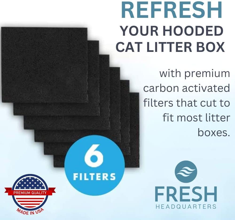 Filtros para areneros de gatos con carbón activado recortables