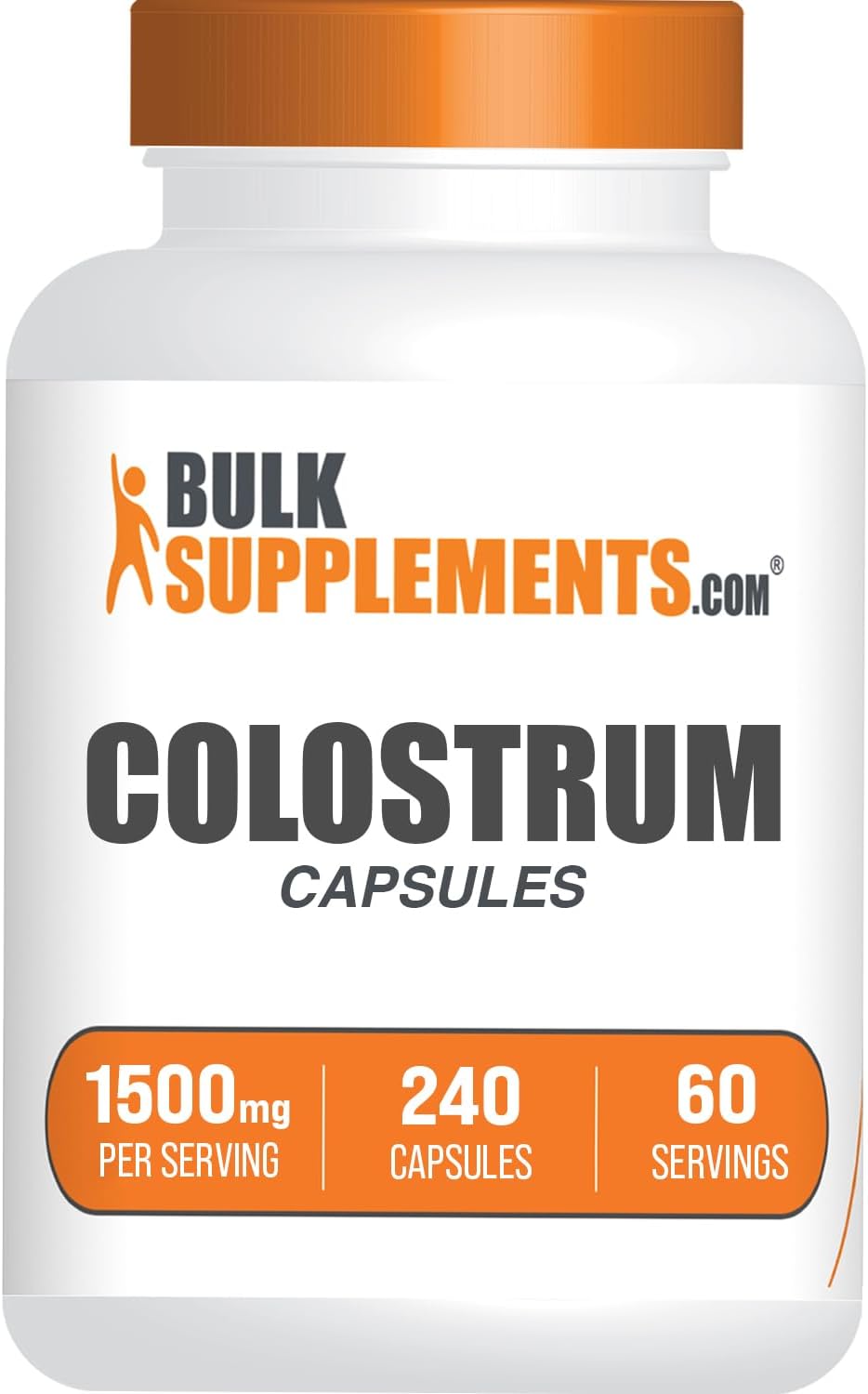 Colostro Suplementos a Granel, 240 Cáps, Sin Gluten