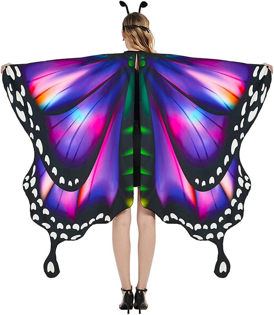 Disfraz de mariposa capa de ala para mujeres talla única