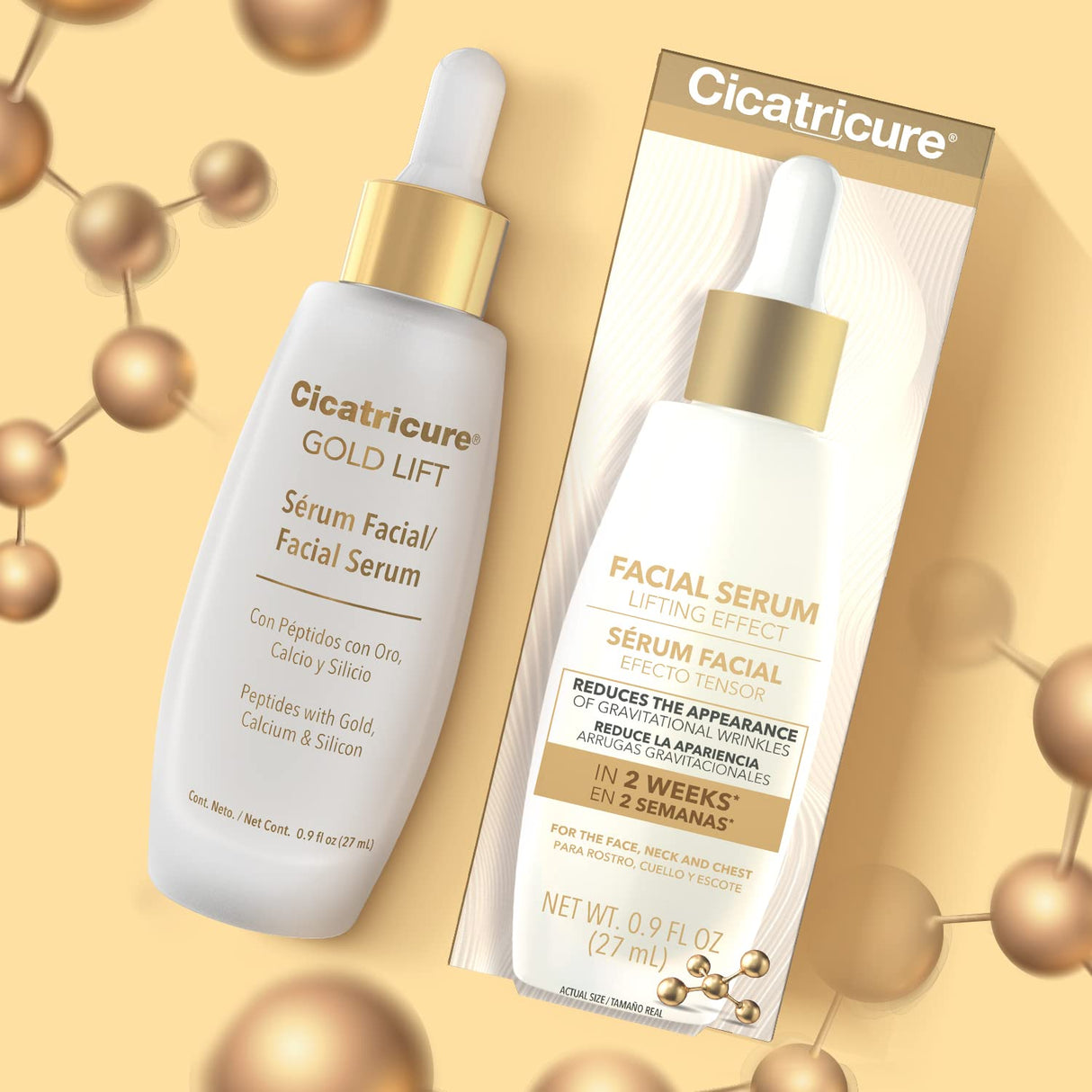 Suero facial con efecto lifting para cara, cuello y pecho