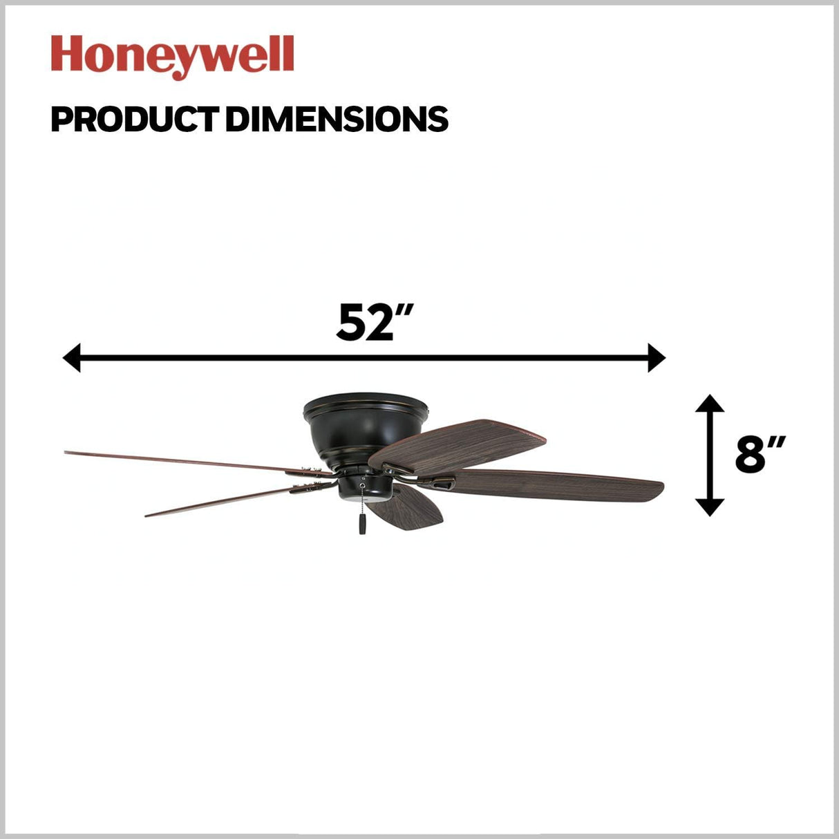 Ventilador de techo clásico 50516-01 Honeywell Ceiling Fans