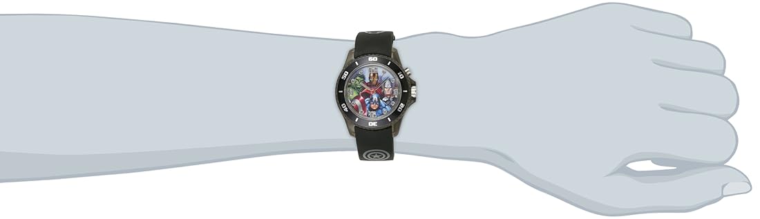 Reloj AVG3508 con banda de goma negra