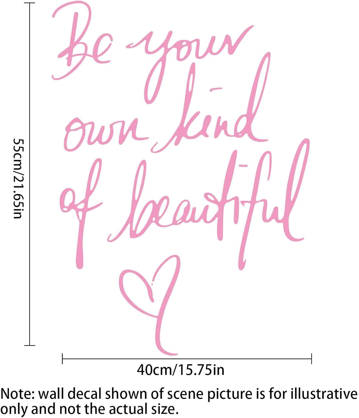 Vinilos de Pared Cita Inspiradora, Decoración Peel and Stick