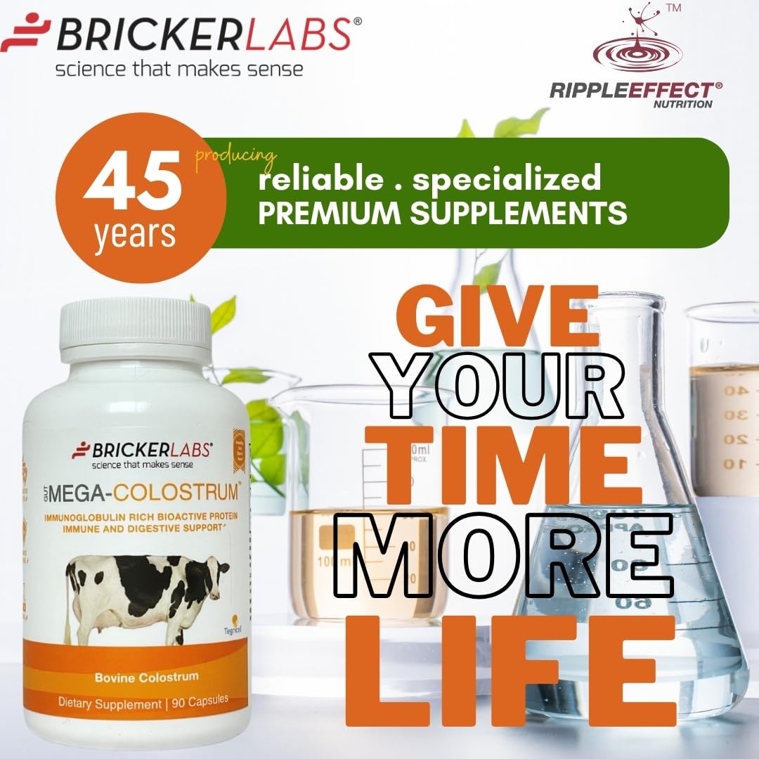 Cápsulas Mega-Colostrum 1000 mg, Salud Digestiva e Inmunidad