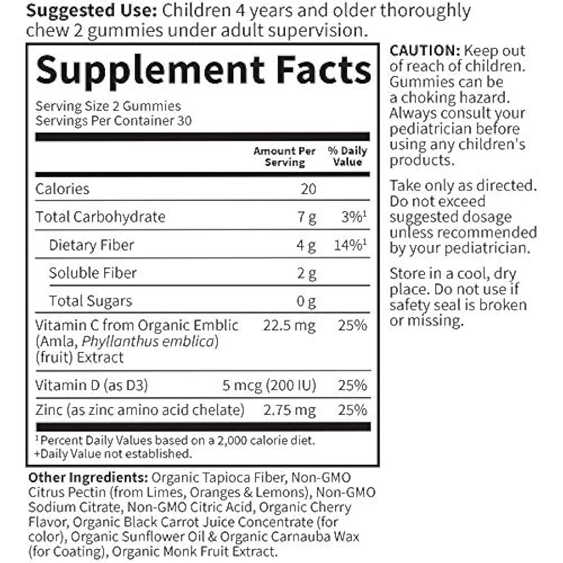 Vitaminas C D y zinc para apoyo inmunológico