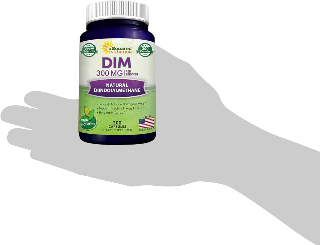 Suplemento Nutrition DIM 300mg Plus BioPerine 200 cáp