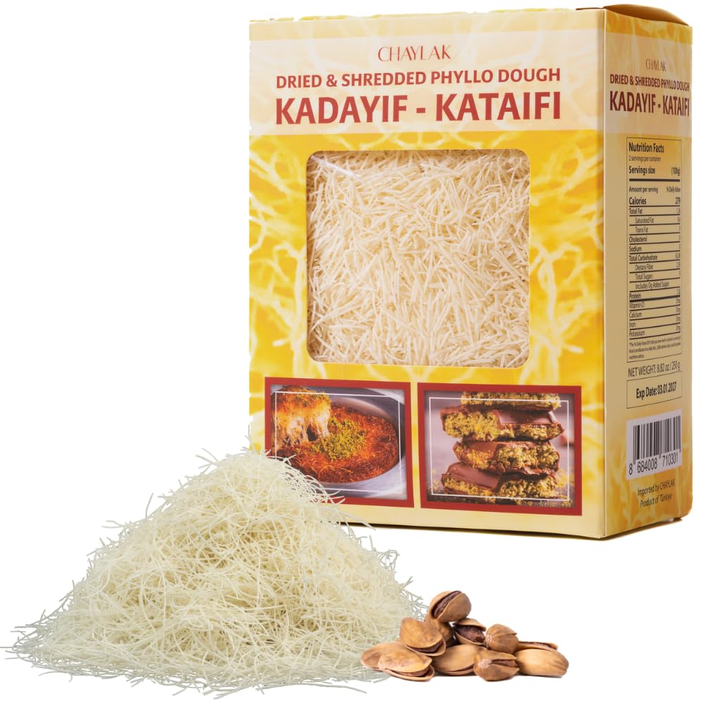 Kataifi de hojaldre picado, 250g, para Kadayif y Knafeh