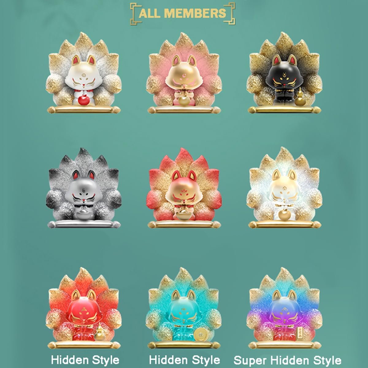 Figuras de Acción Zorro Antiguo, Caja Sorpresa, Colección 1 PC