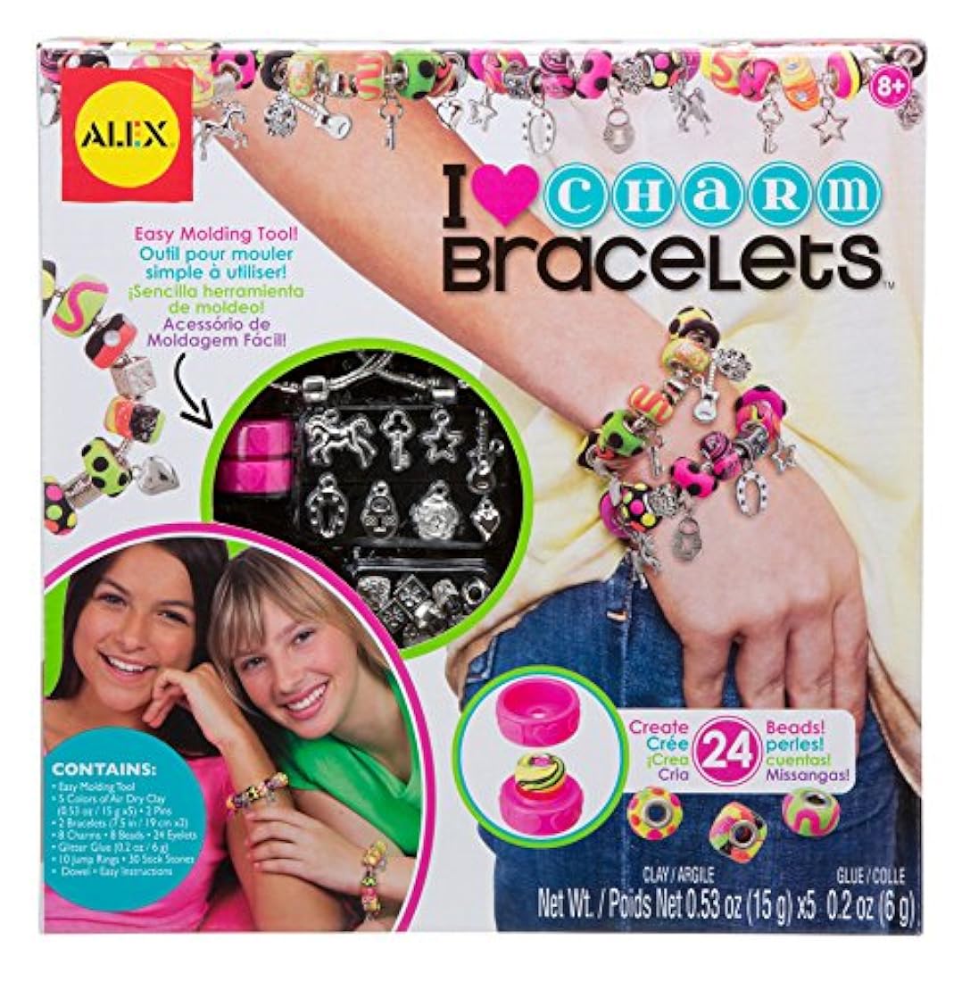 Bricolaje para armar brazaletes I Heart de Alex Toys