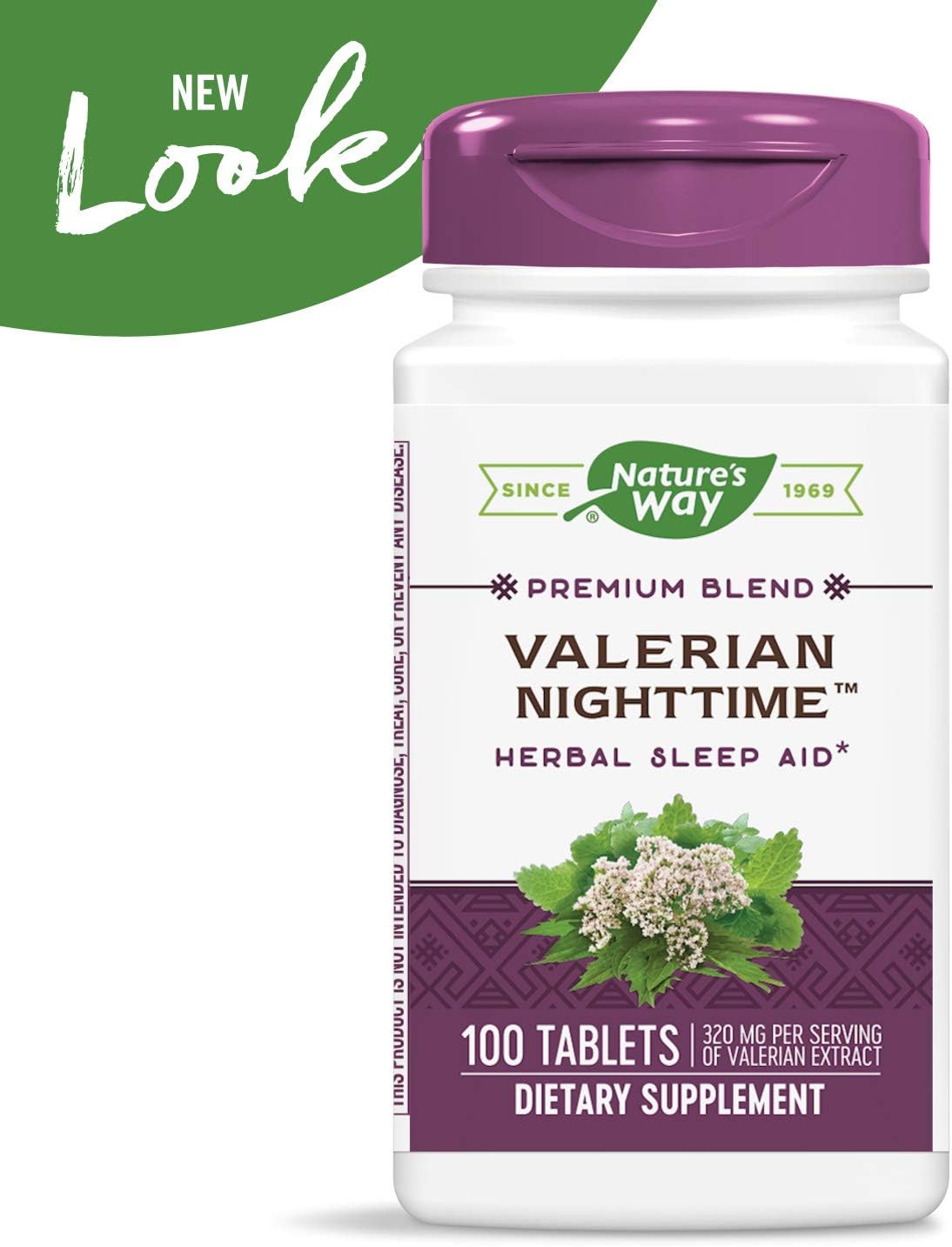 Suplemento Natures Way Valeriana Nighttime Herbal Sleep Aid