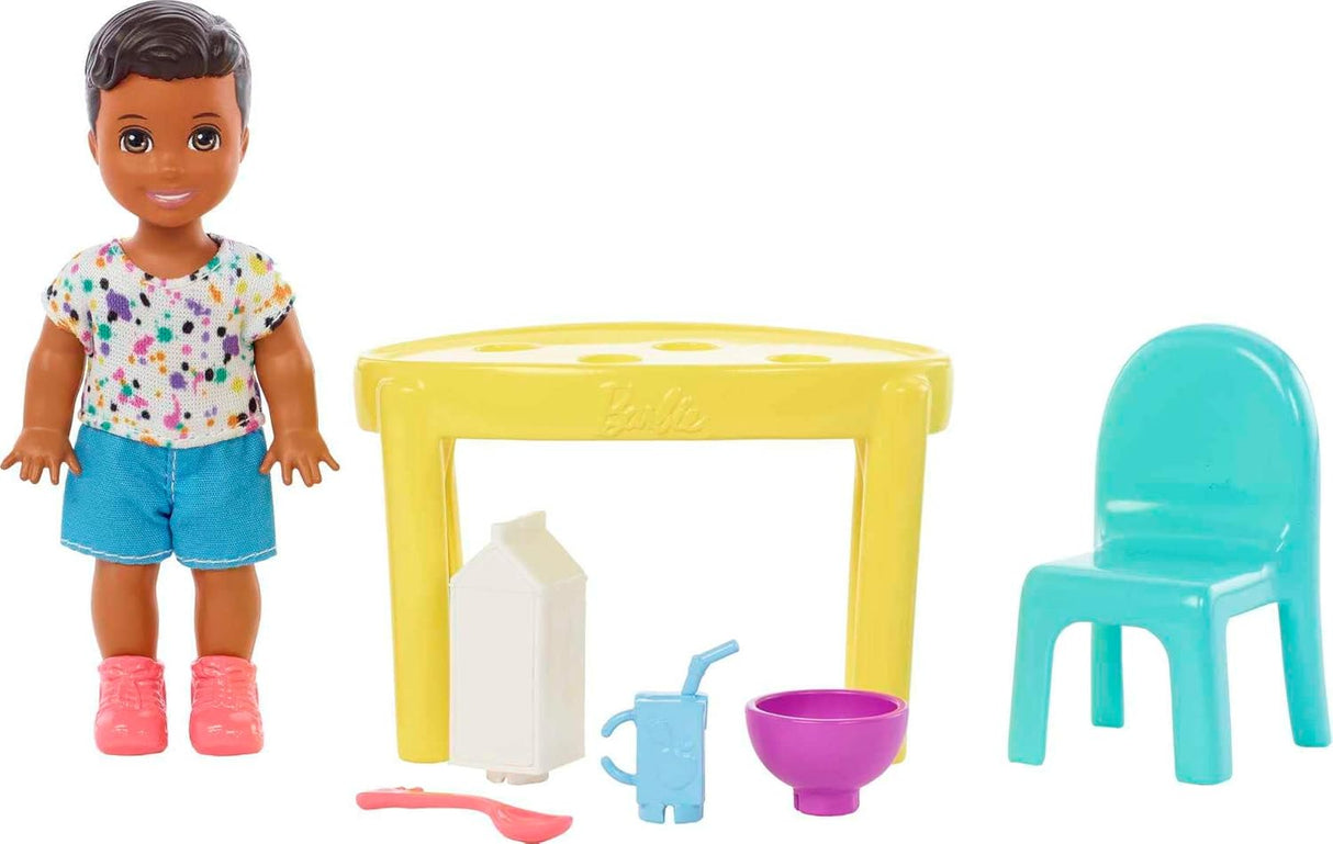 Barbie Skipper Bebés y Niñera Set con accesorios y muñeco