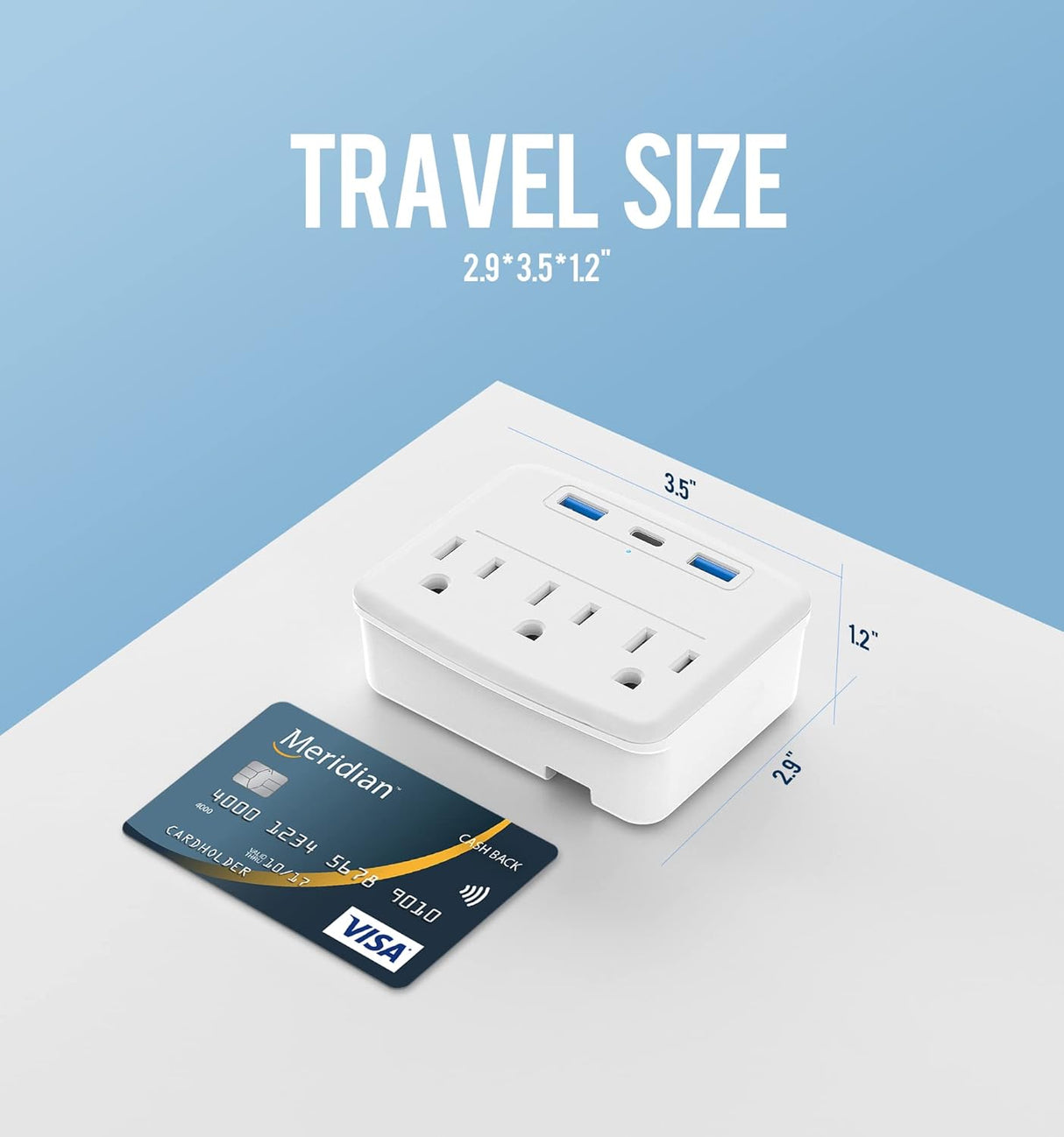 Regleta de alimentación de crucero plegable sin sobretensiones c