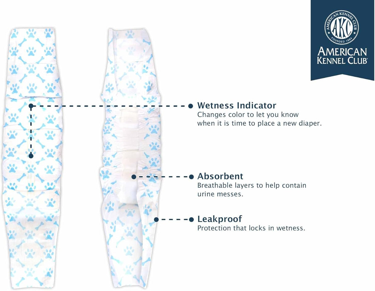 American Kennel Club Envoltura perros machos, 50 unidades