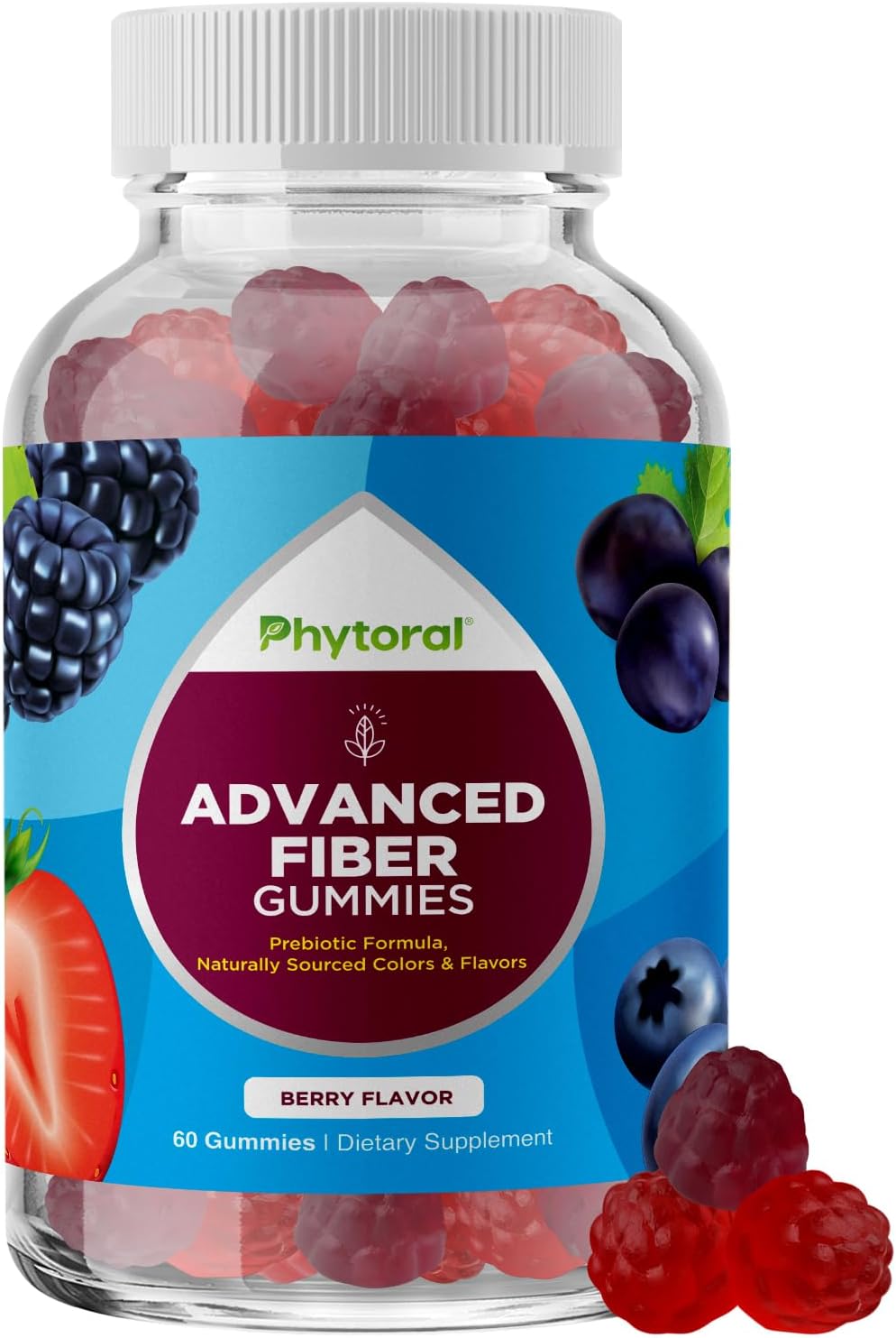 Suplementos de fibra sin azúcar para adultos Phytoral