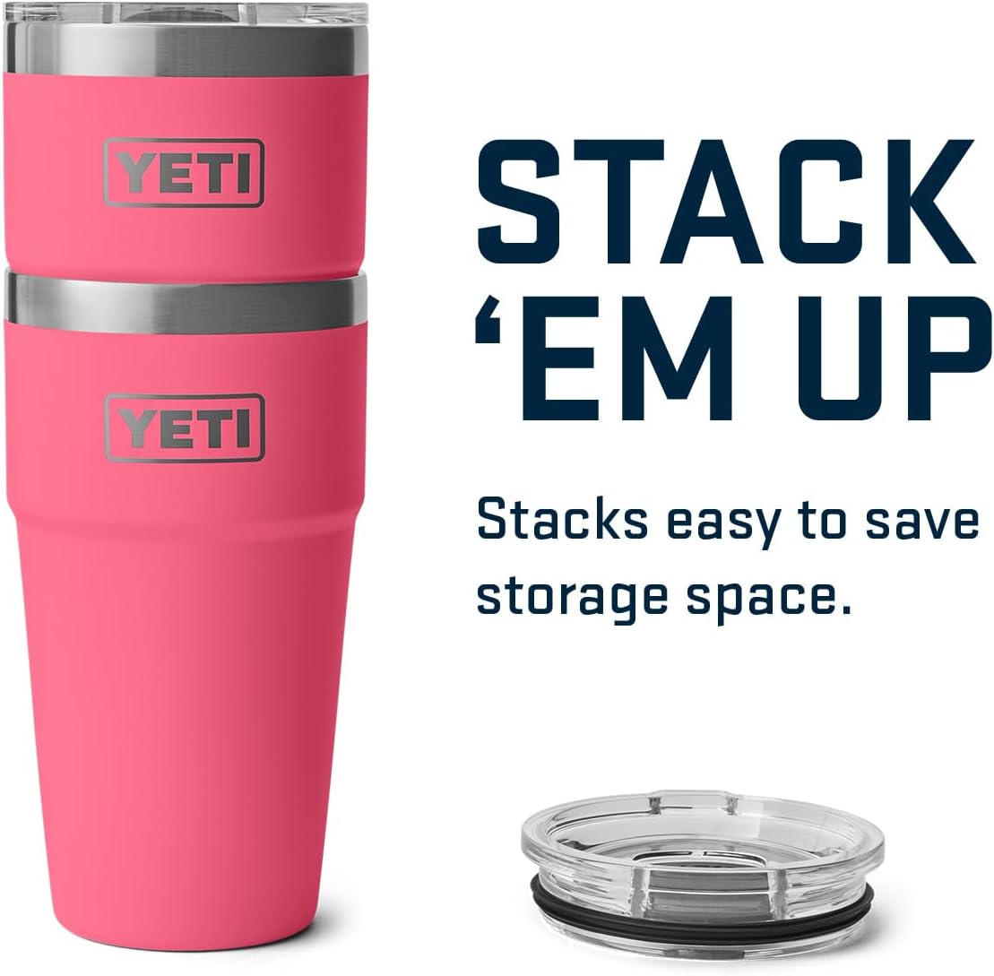 Vaso Apilable YETI 20 oz, Acero Rosa (Tropical Pink)
