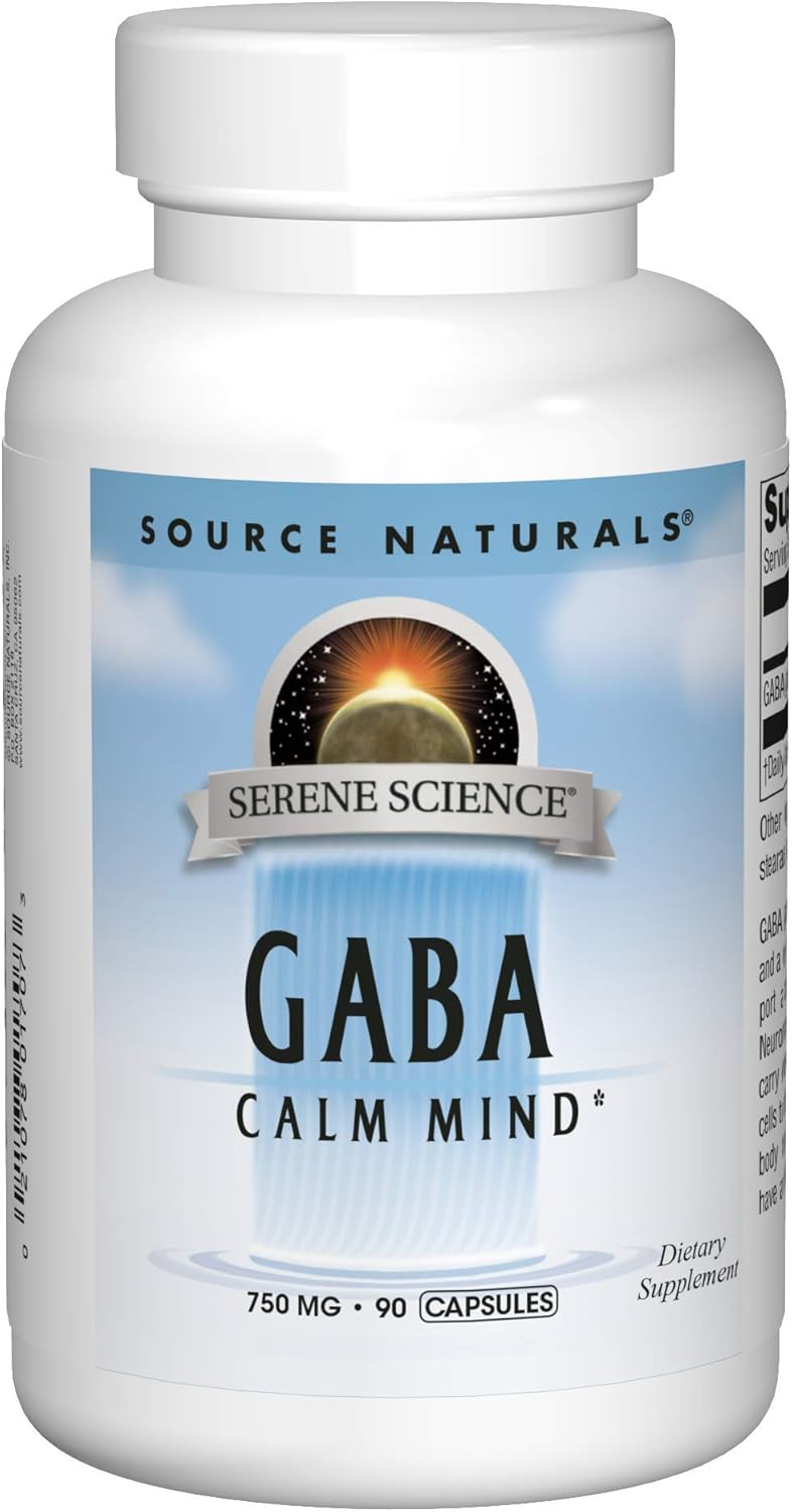 Suplemento Source Naturals Serene Science GABA 750 mg 90 Cáp