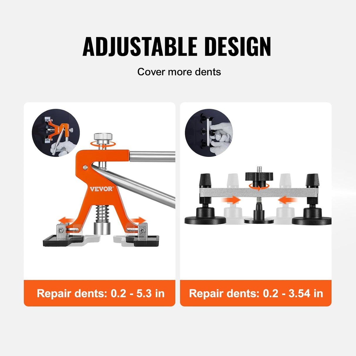 Kit de reparación de abolladuras de 73 piezas VEVOR
