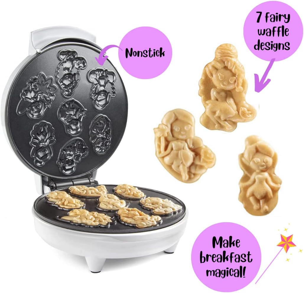 Mini Waffle Maker Waffle Wow! 7 Formas de Hadas, Modelo Fairy
