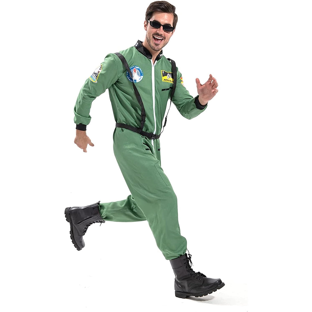 Disfraces de astronauta para hombre verde talla XL