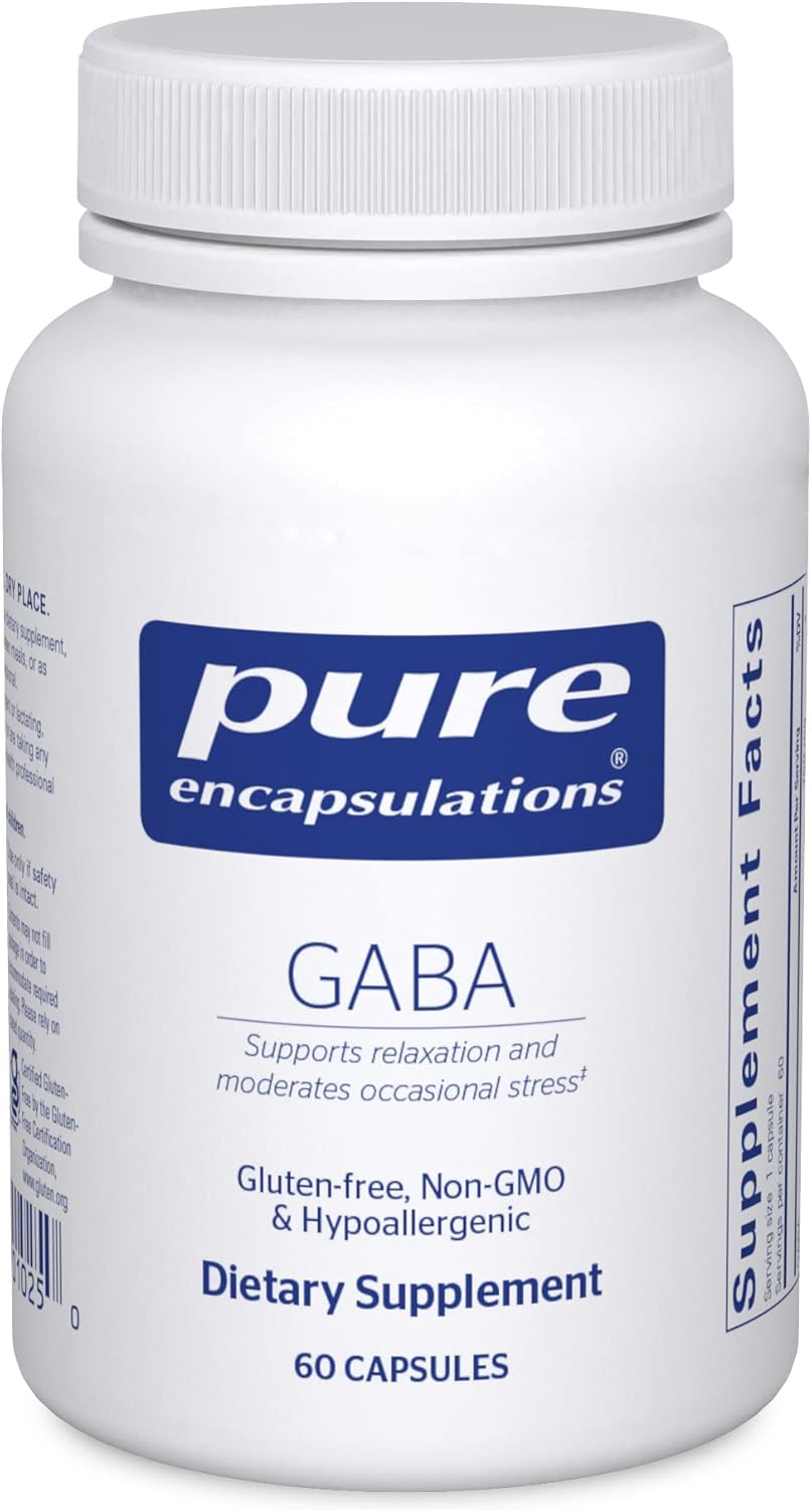 Suplementos Pure Encapsulations GABA estrés ocasional