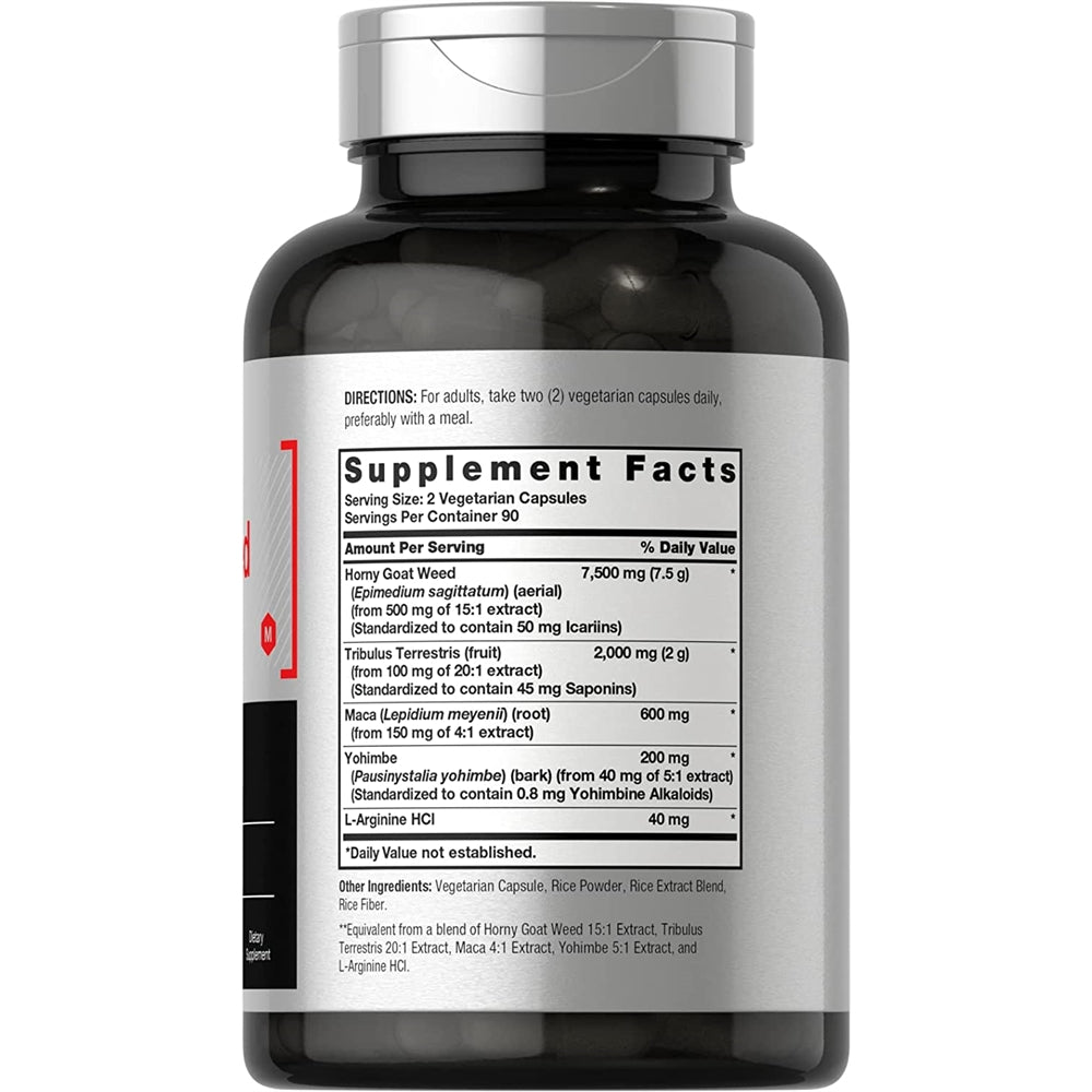 Suplemento Complejo de malezas de cabra cachonda 180 cápsula