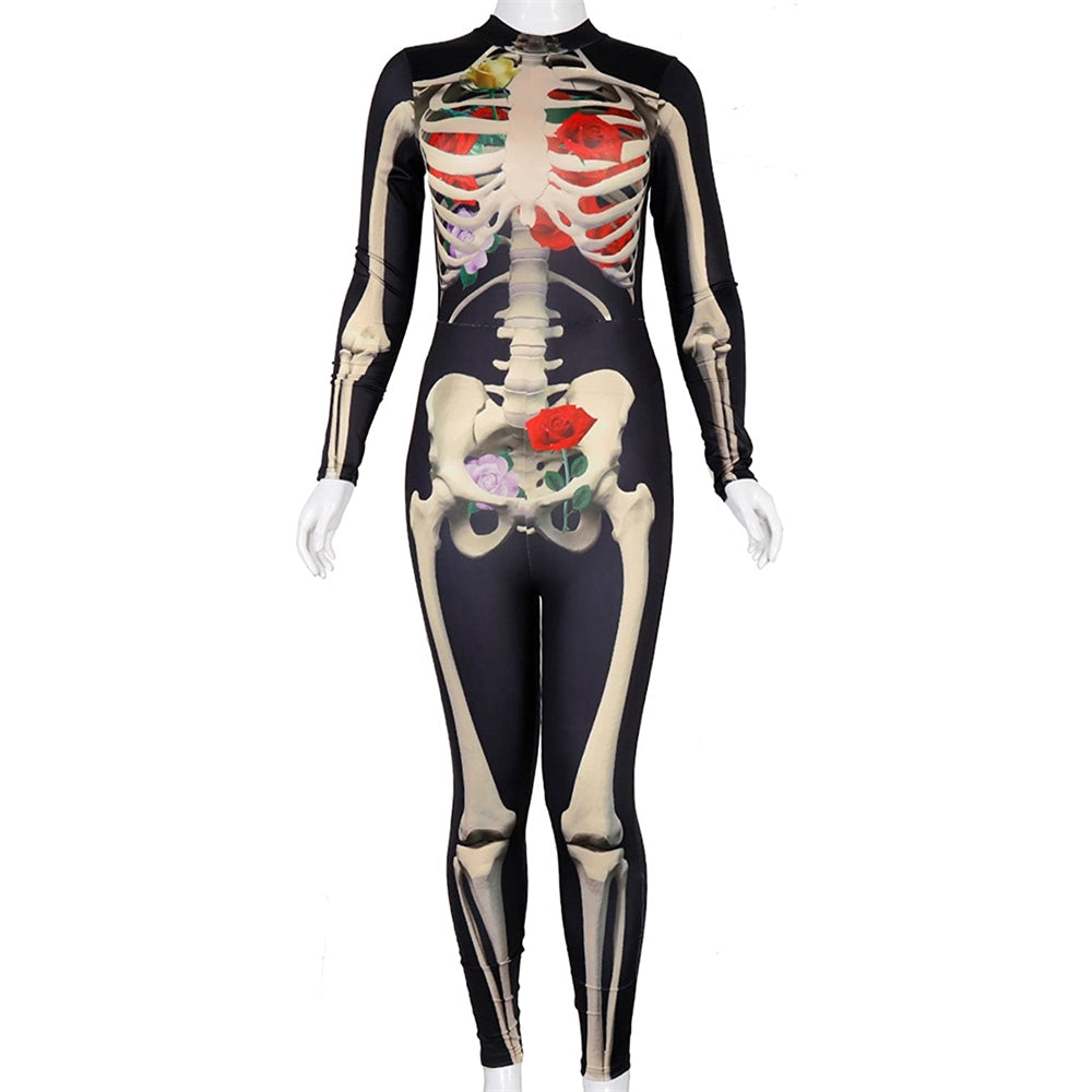 Disfraces de Traje de Halloween de esqueleto talla L