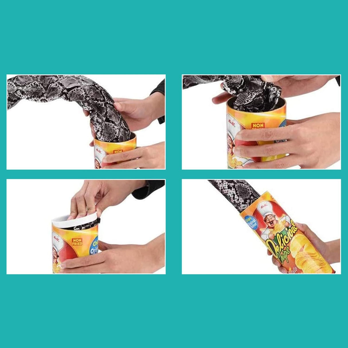 Juguete Tricky Toys, Serpiente Mágica en Lata, Sorpresa Divertida