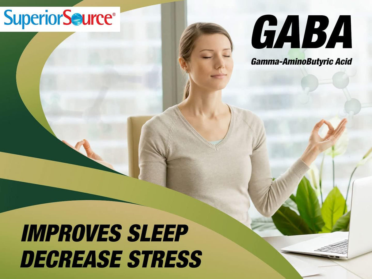 Suplemento GABA microlingües de 100 mg de disolución rápida