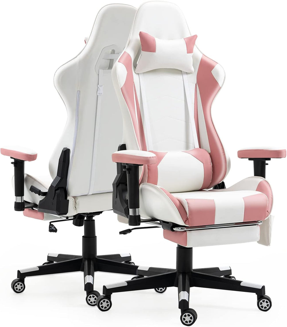 Sillas Gamer con reposapiés y soporte lumbar ECOTOUGE