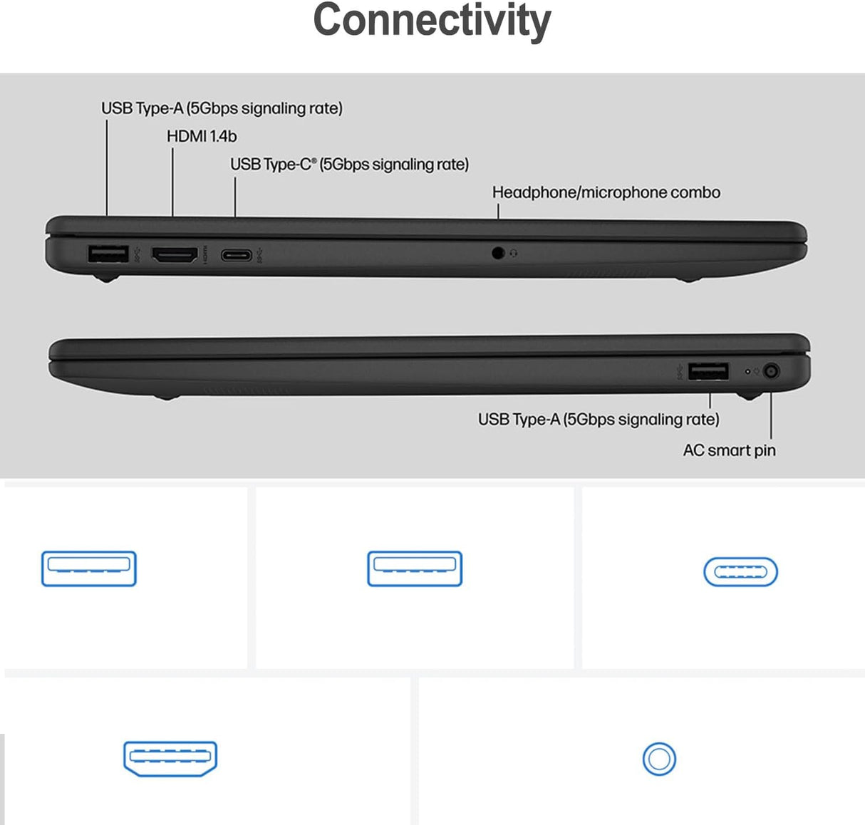 Laptop HP 15.6 Intel N200, 8GB RAM, 128GB, Windows 11