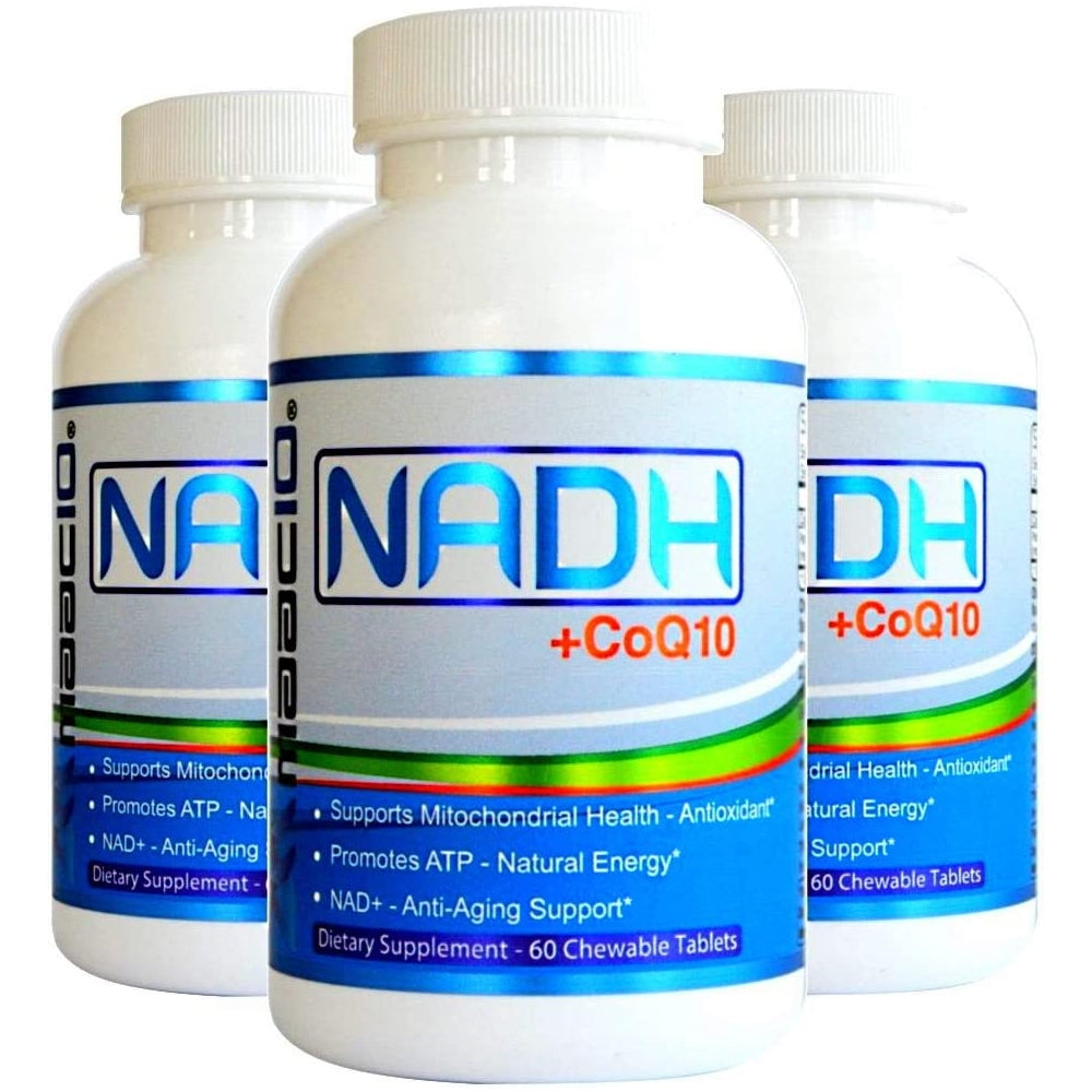 Suplementos NADH + CoQ10 Energía Natural 60 und masticables