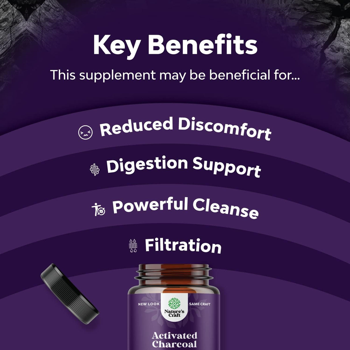 Suplementos Alimenticios Cápsulas de carbón activado