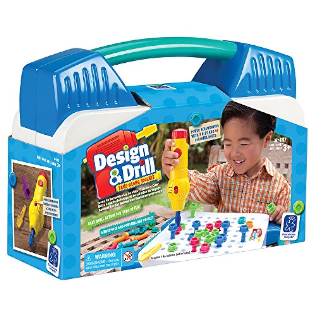 Equipo de herramientas para llevar diseña y taladra