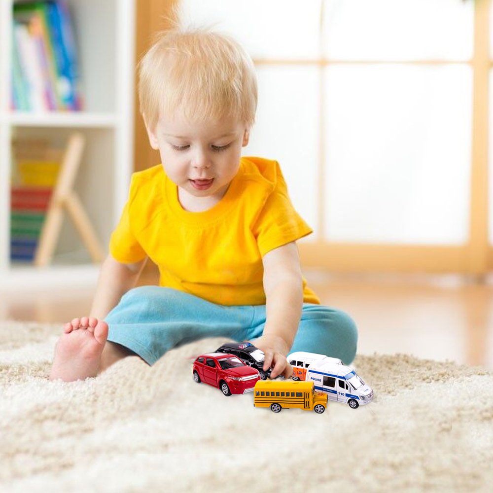 Juego de 5 coches de juguete de metal