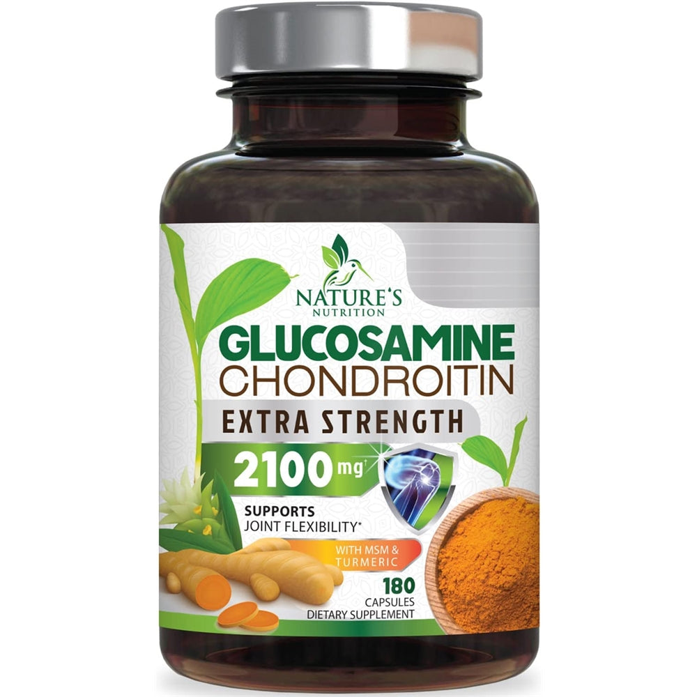 Suplemento Glucosamina condroitina con cúrcuma y MSM 180und