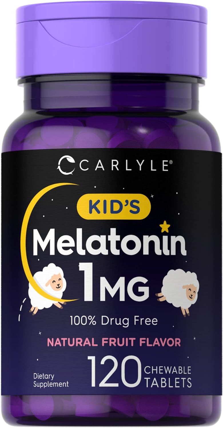 Apoyo para dormir para niños de 1 mg 120 tabletas masticable