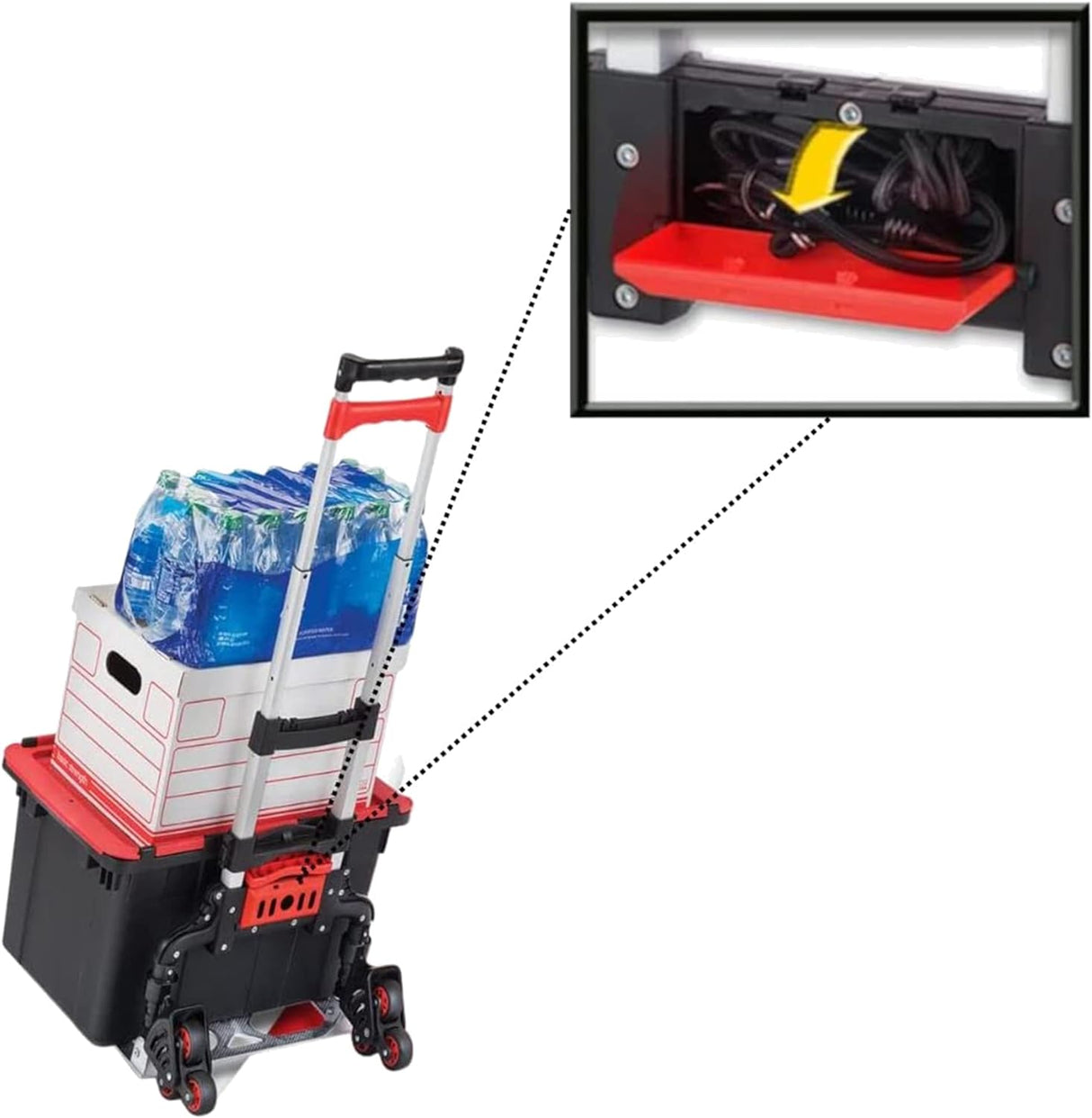 Carretilla plegable Magna Cart con 6 ruedas y accesorio de tote