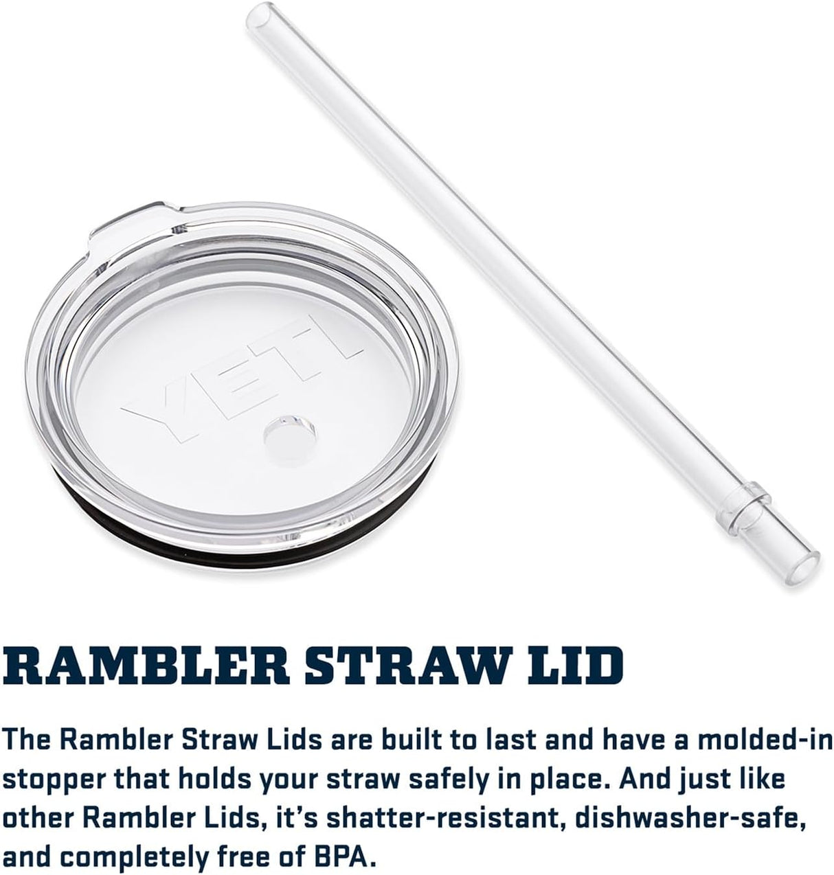 Taza YETI Rambler con Asa y Tapa con Popote Acero Inoxidable