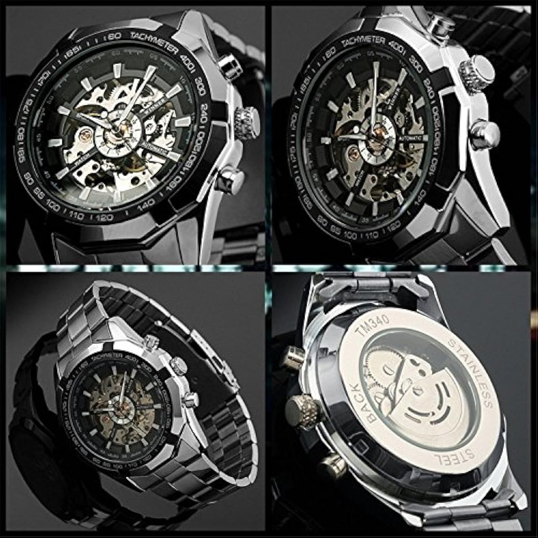 reloj de acero inoxidable para hombres