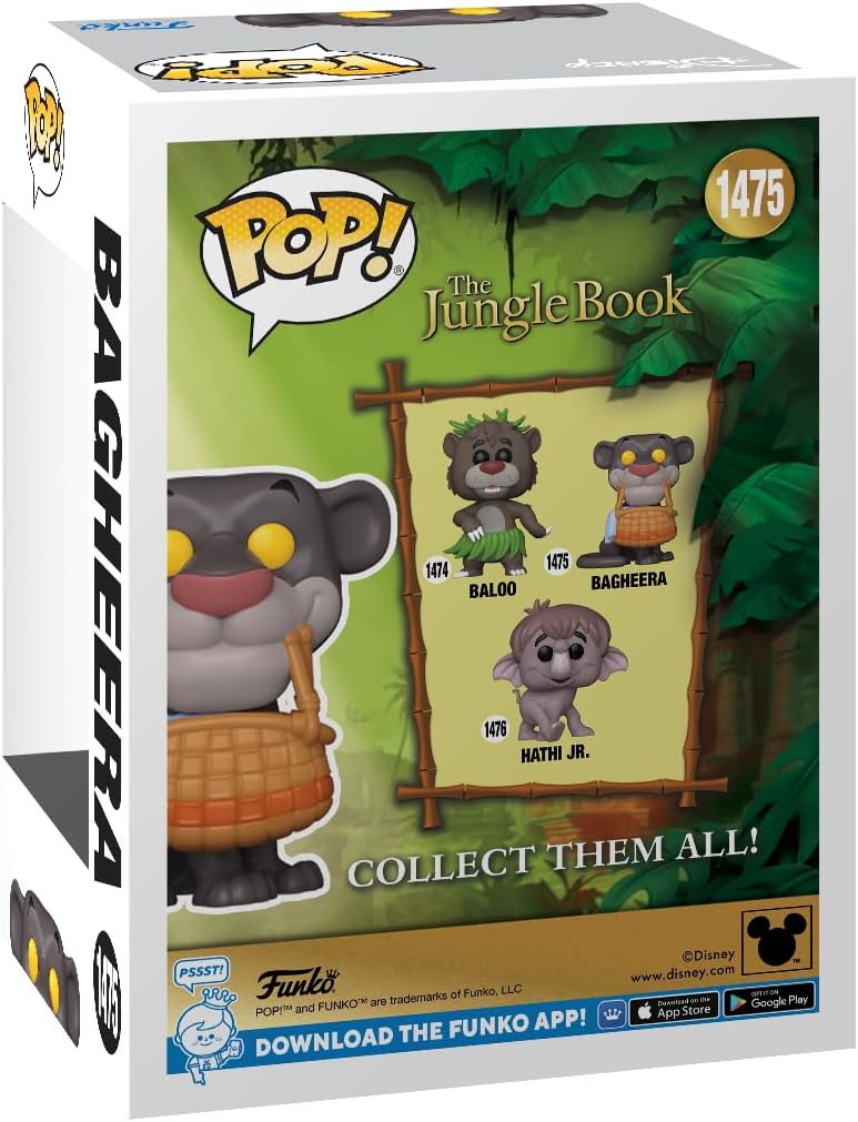 Figurita Funko Pop! Disney: Bagheera con cesta, Jungle Book