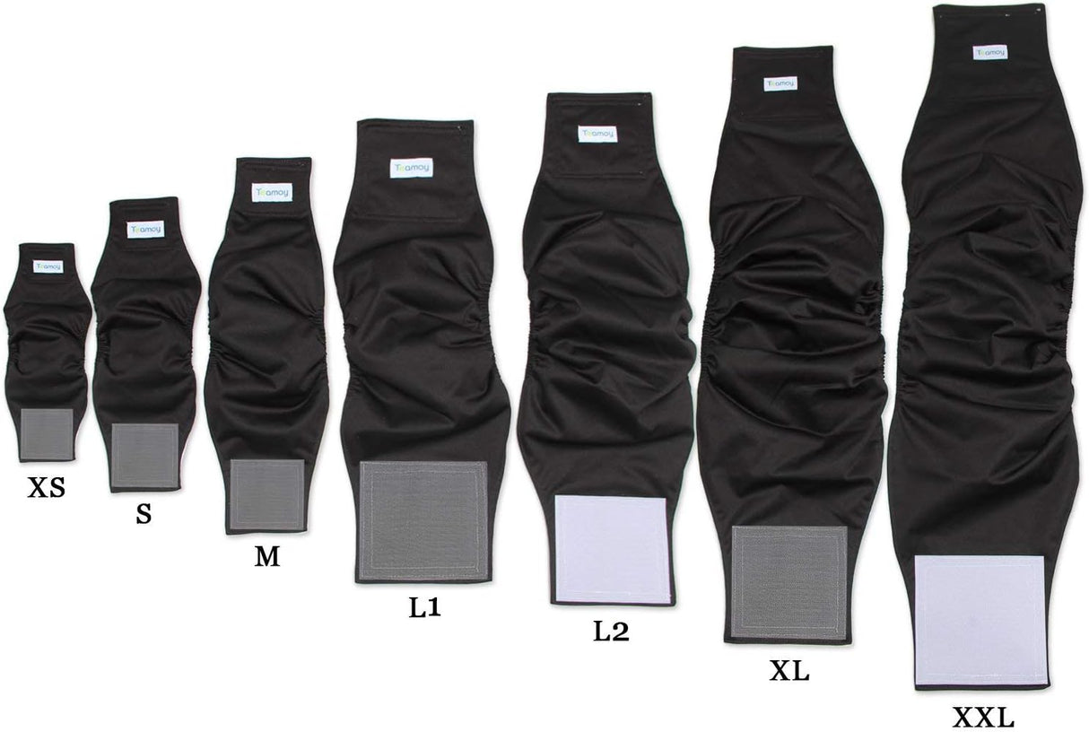 Teamoy Pañales reutilizables para perros machos, banda lavable para cachorro