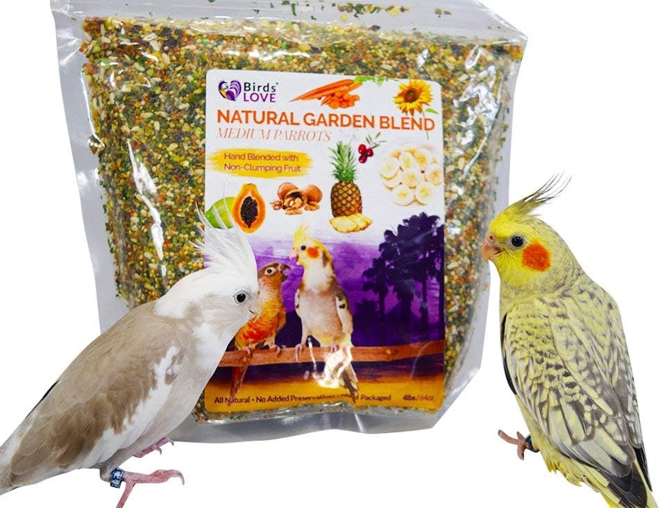 Birds LOVE Alimento para pájaros mediano, 4 libras