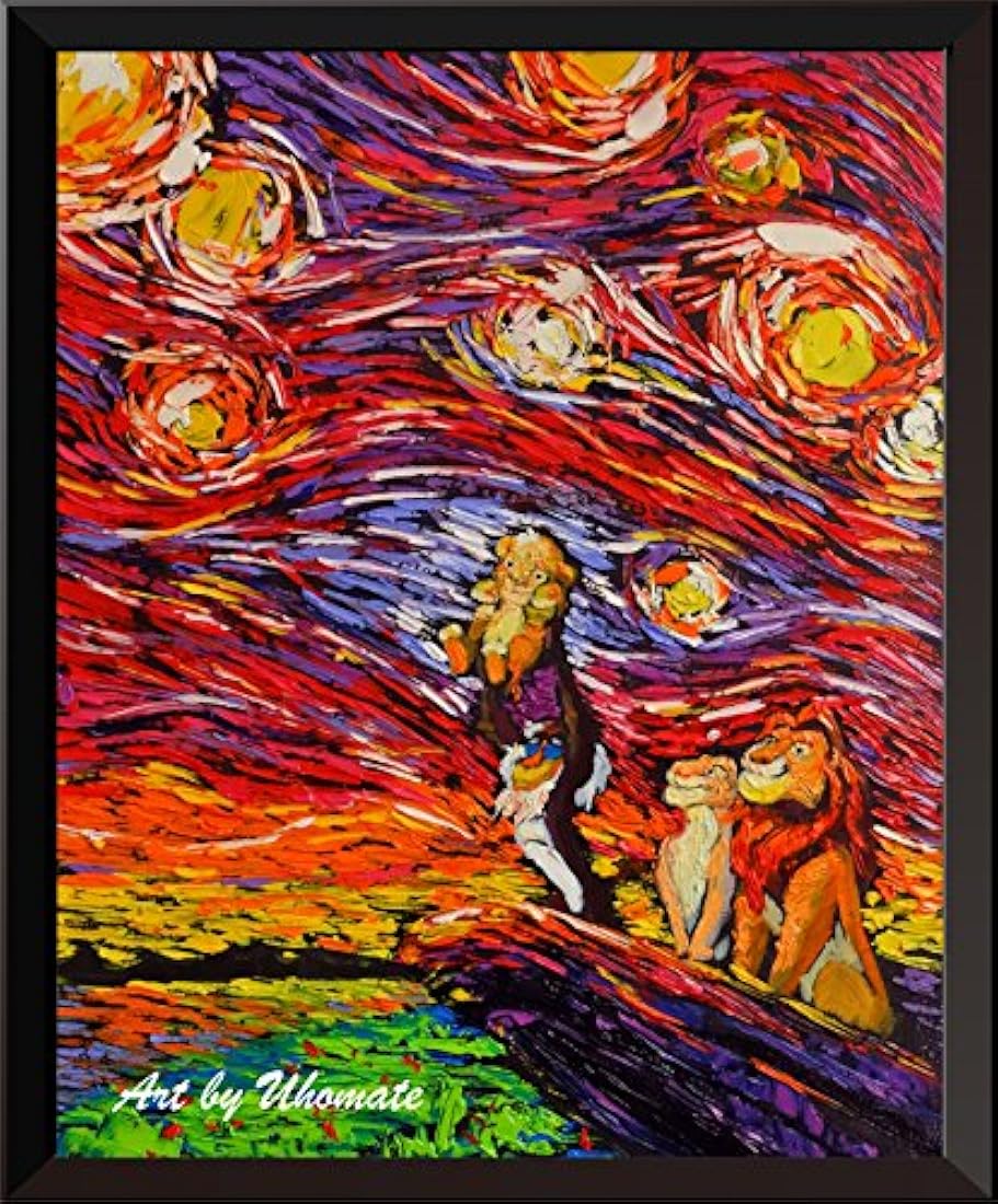 Lienzo de pared con diseño del Rey de León.