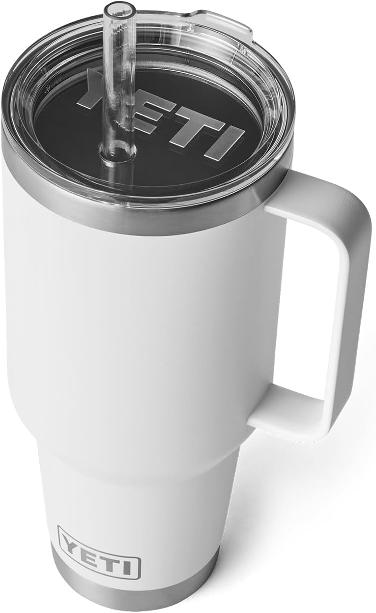 Taza de Viaje YETI Rambler, Acero Inoxidable, Aislada, Blanco